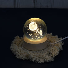3D Crystal Ball lamps With Base (1 Pc / Mix Design)