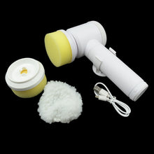 Portable Electric Cleaning Brush with 3 Replaceable Brush Heads (5 In 1)