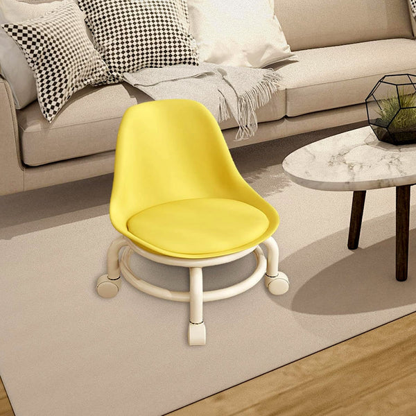 Heavy Duty Round Rolling Stool with Wheels Pedicure Stool (1 pc)