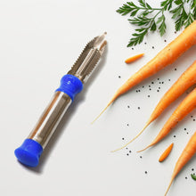 Stainless Steel 2-in-1 Vegetable Peeler - Multifunctional Grater with Hanging Ring (1 pc)