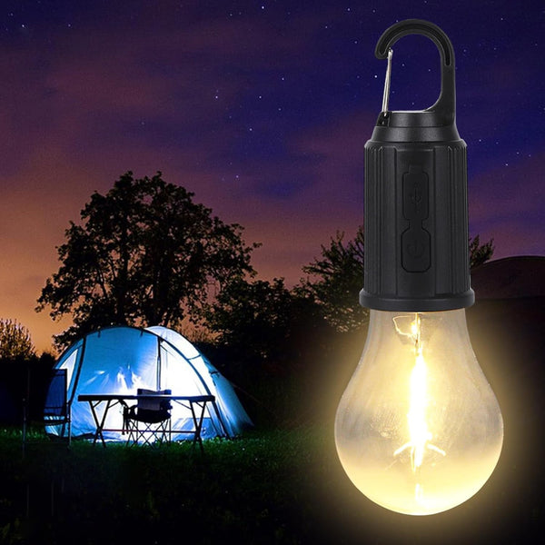 Rechargeable LED Camping Lantern – 3 Modes, Portable with Clip Hook (1 Pc)