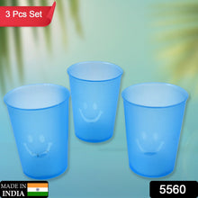 Reusable Plastic Drinking Tumblers - 4-Piece Transparent Water Cup Set for Kitchen & Dining