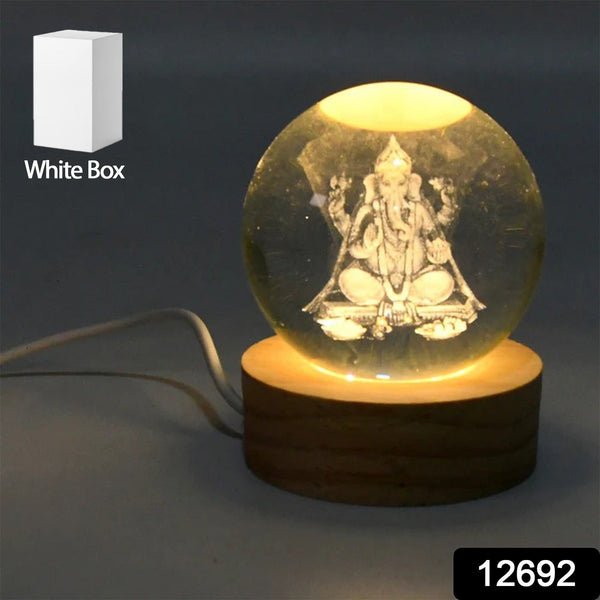3D Crystal Ball lamps 3D Crystal Ball Night Light (1 Pc)