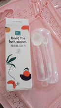 Silicone Bendable Kids Spoon & Fork Set – Toddler Self-Feeding Utensils (2 Pc Set)